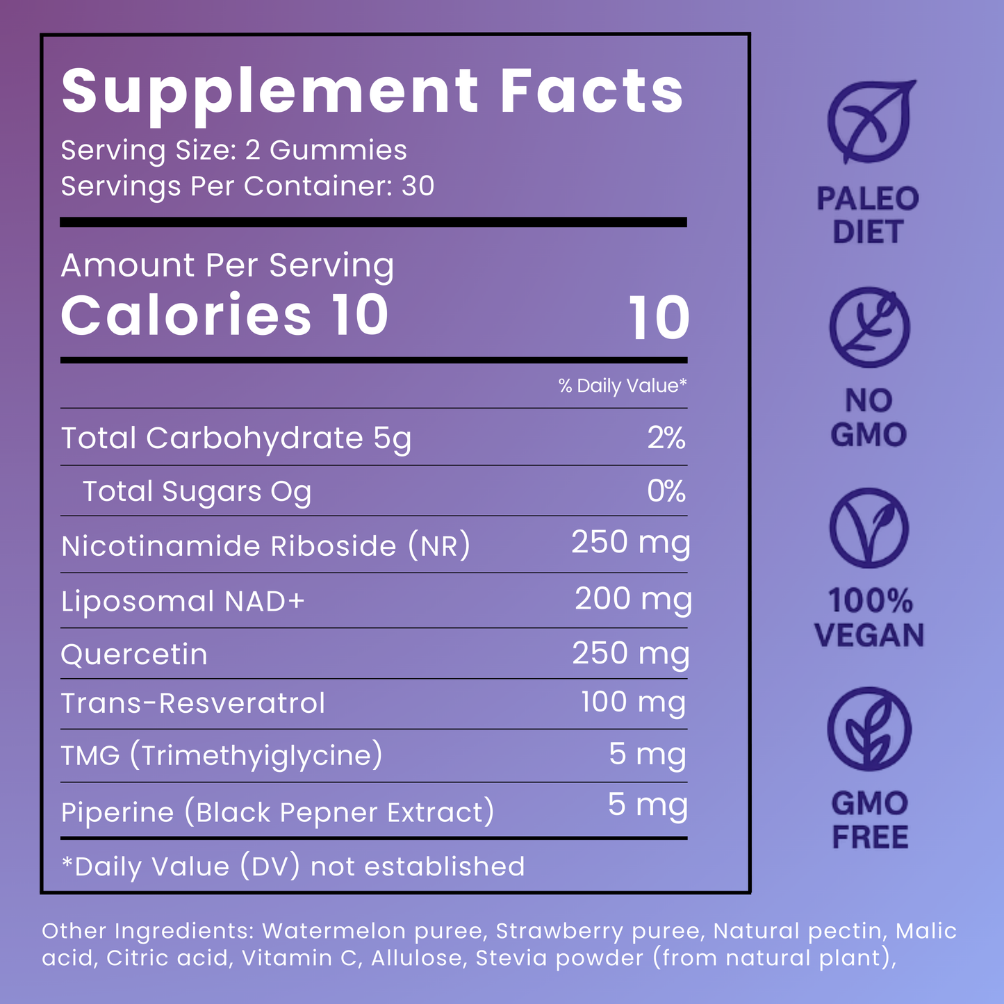 MAXIVARA™ PURE NAD+ Gummies - Now 6- in- 1 Support