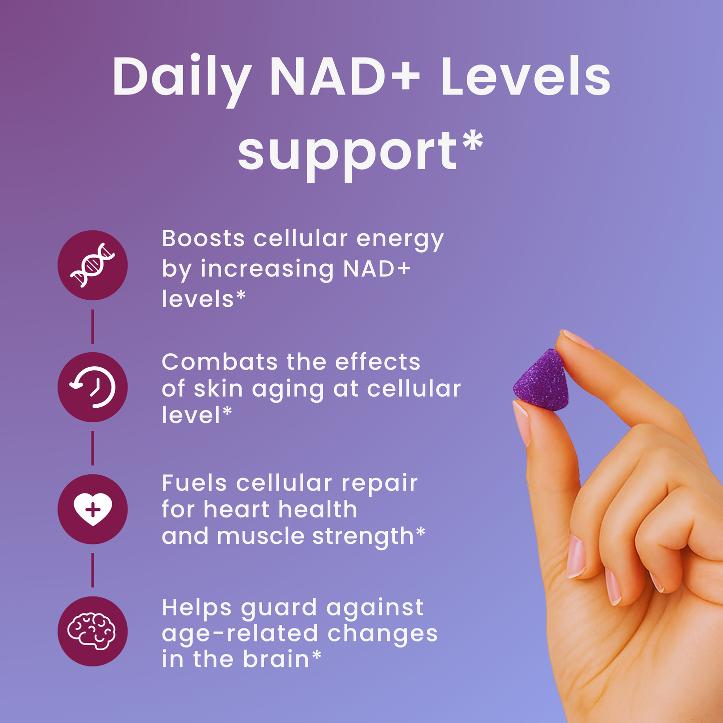 MAXIVARA™ PURE NAD+ Gummies - Now 6- in- 1 Support
